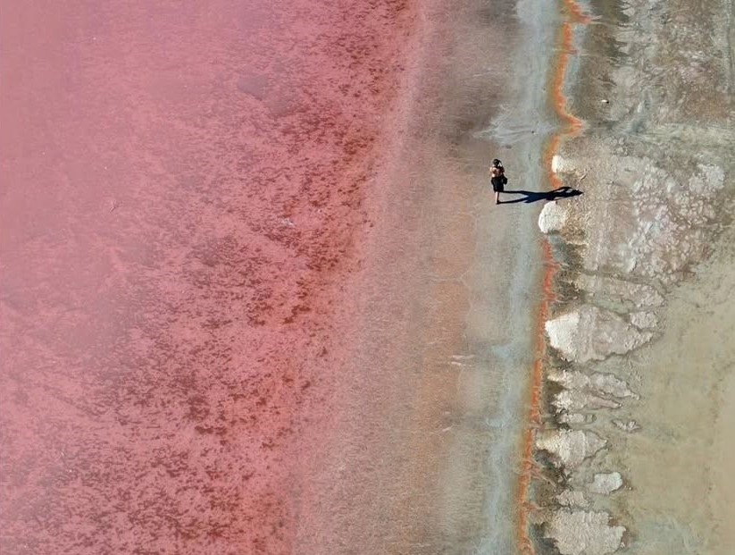 pink lakes